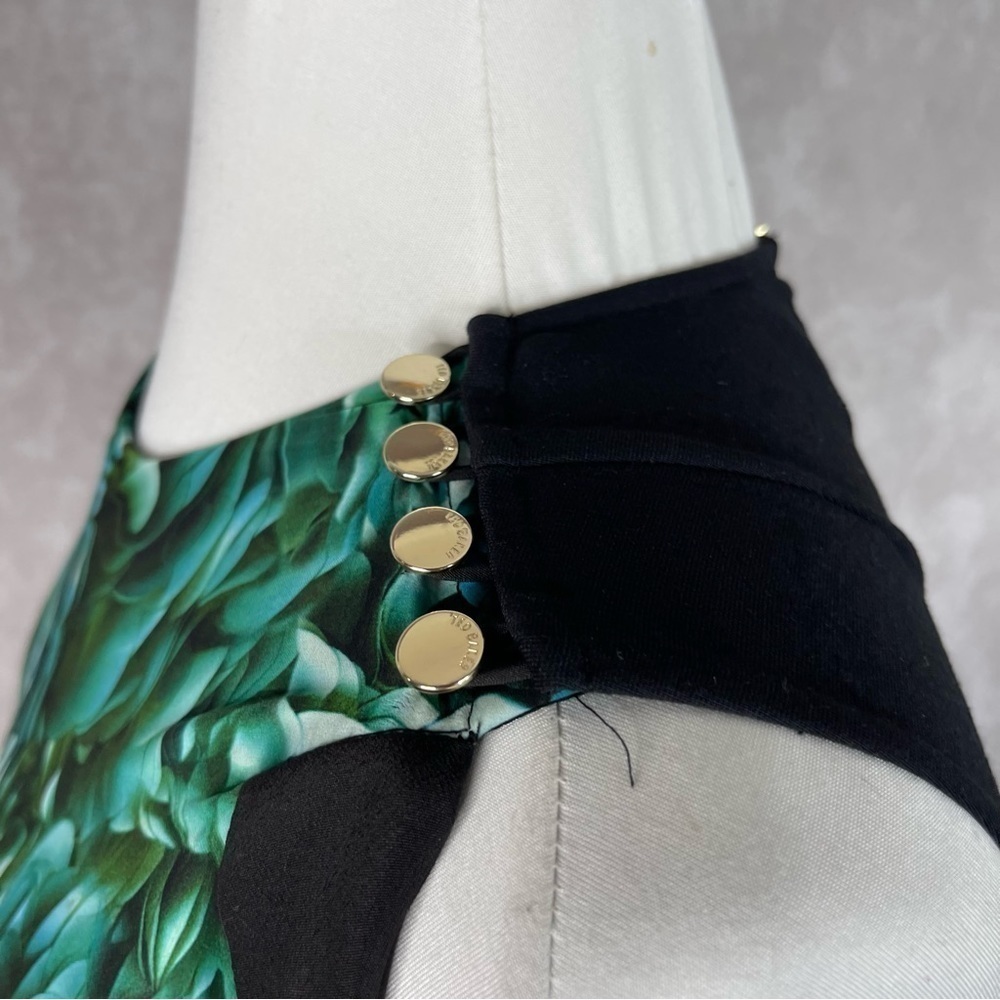 Ted Baker London Patra Rosette Dress In Green Women's Size 0 US 2 - Picture 12 of 13